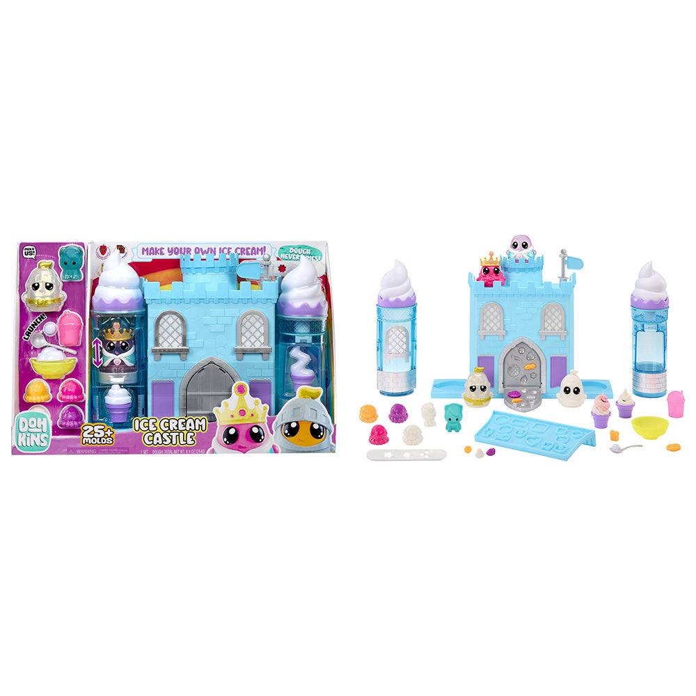 DohKins Ice Cream Castle Playset with Princess and Knight