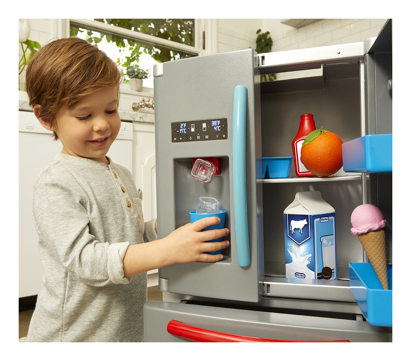 Little Tikes First Fridge Interactive Pretend-Play Refrigerator