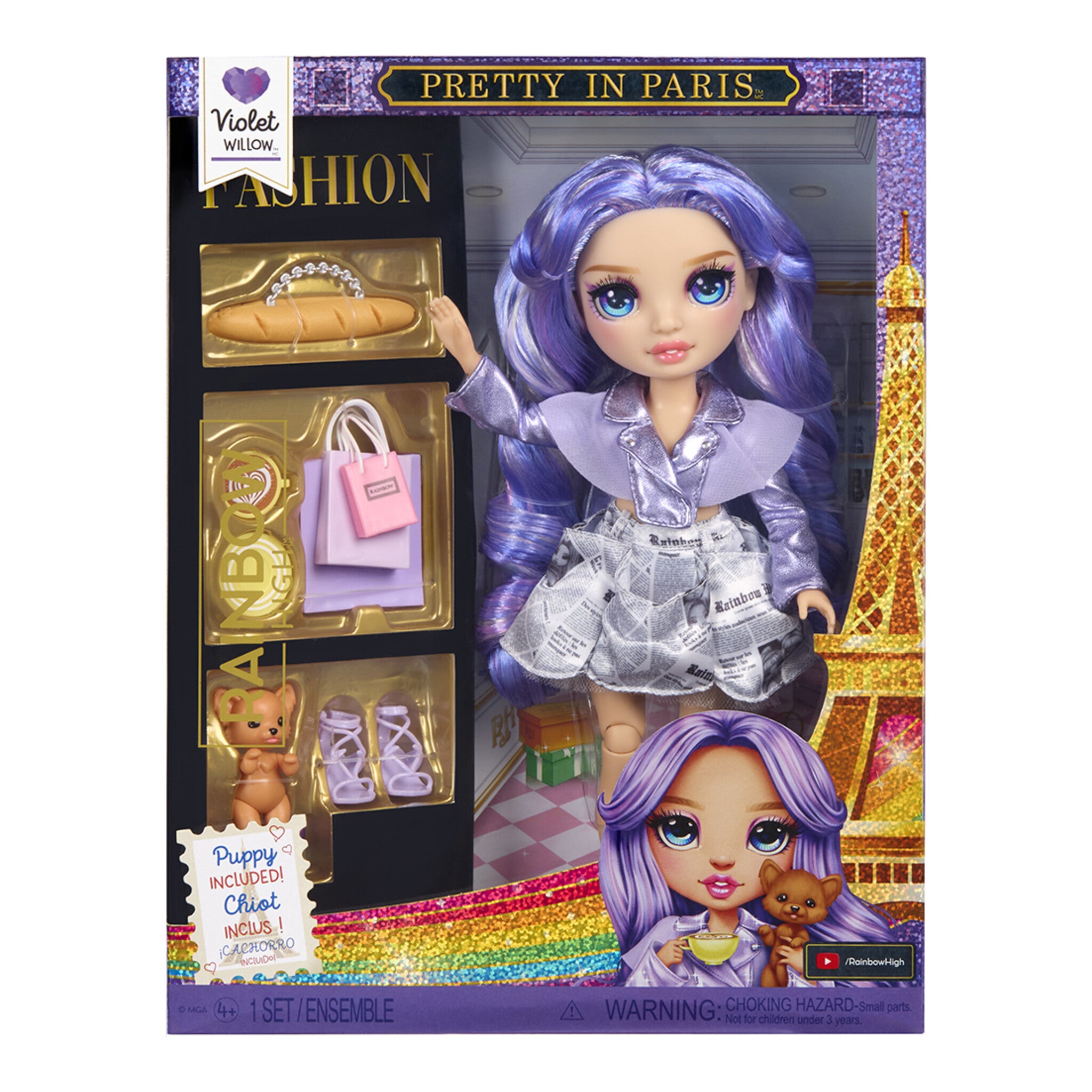 Rainbow High Pretty in Paris Violet Willow Fashion Doll