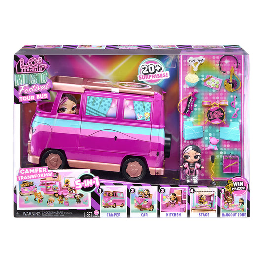 L.O.L. Surprise! Music Festival Tour Bus 5-in-1 Playset