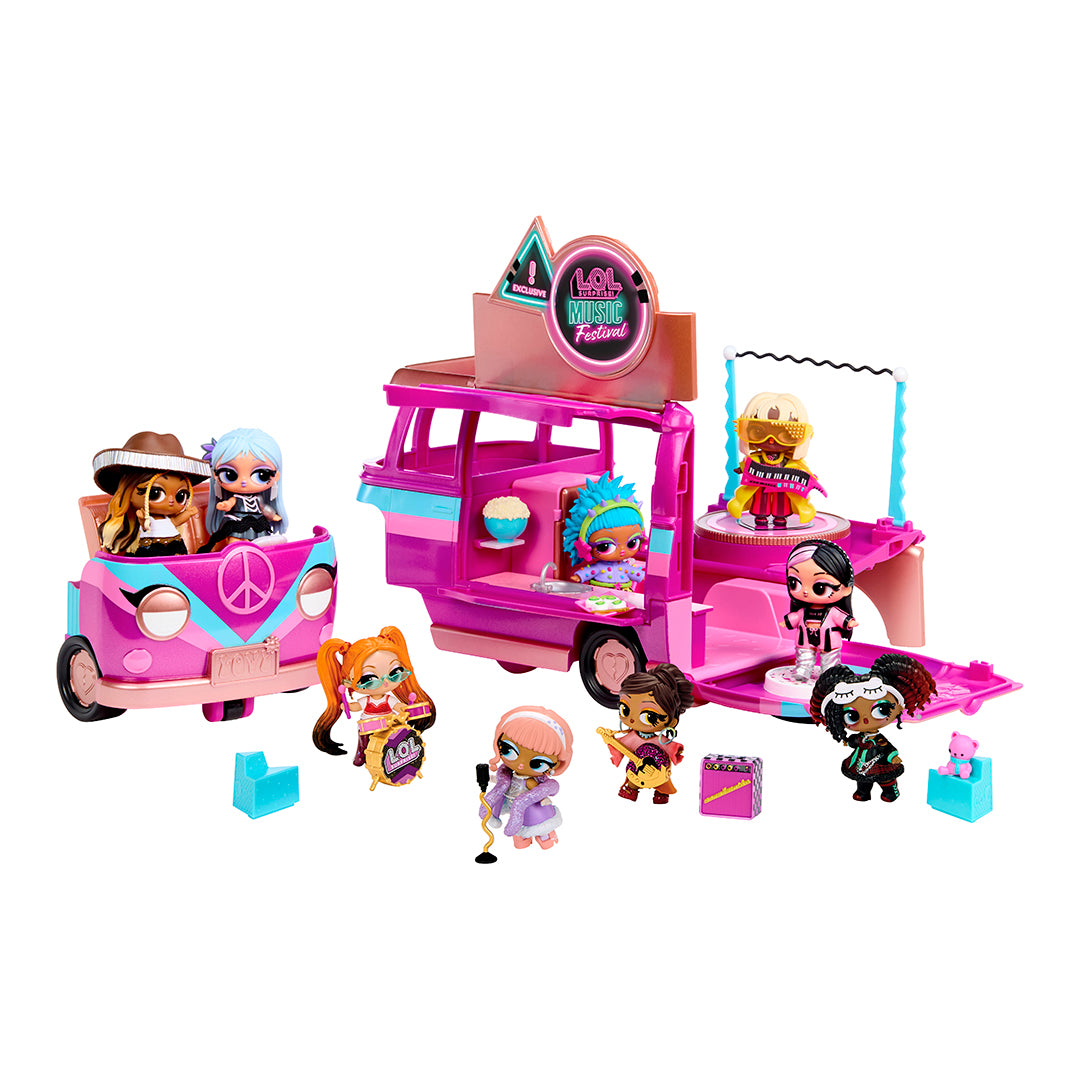 L.O.L. Surprise! Music Festival Tour Bus 5-in-1 Playset