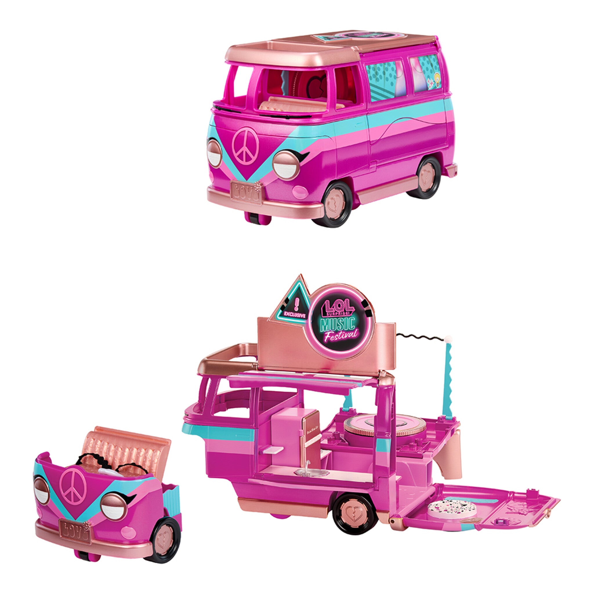 L.O.L. Surprise! Music Festival Tour Bus 5-in-1 Playset