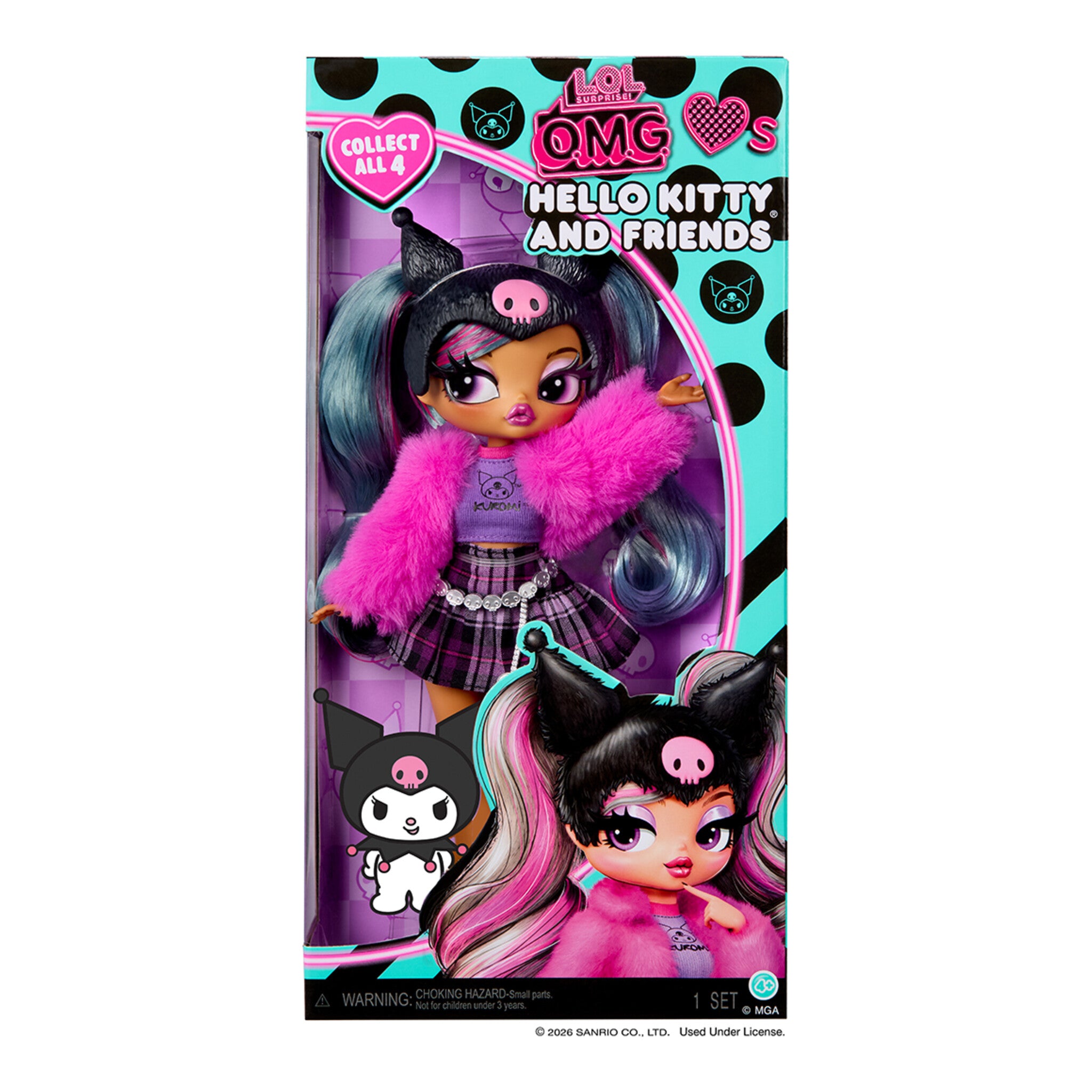 L.O.L. Surprise! O.M.G. Loves Hello Kitty & Friends Kuromi Fashion Doll