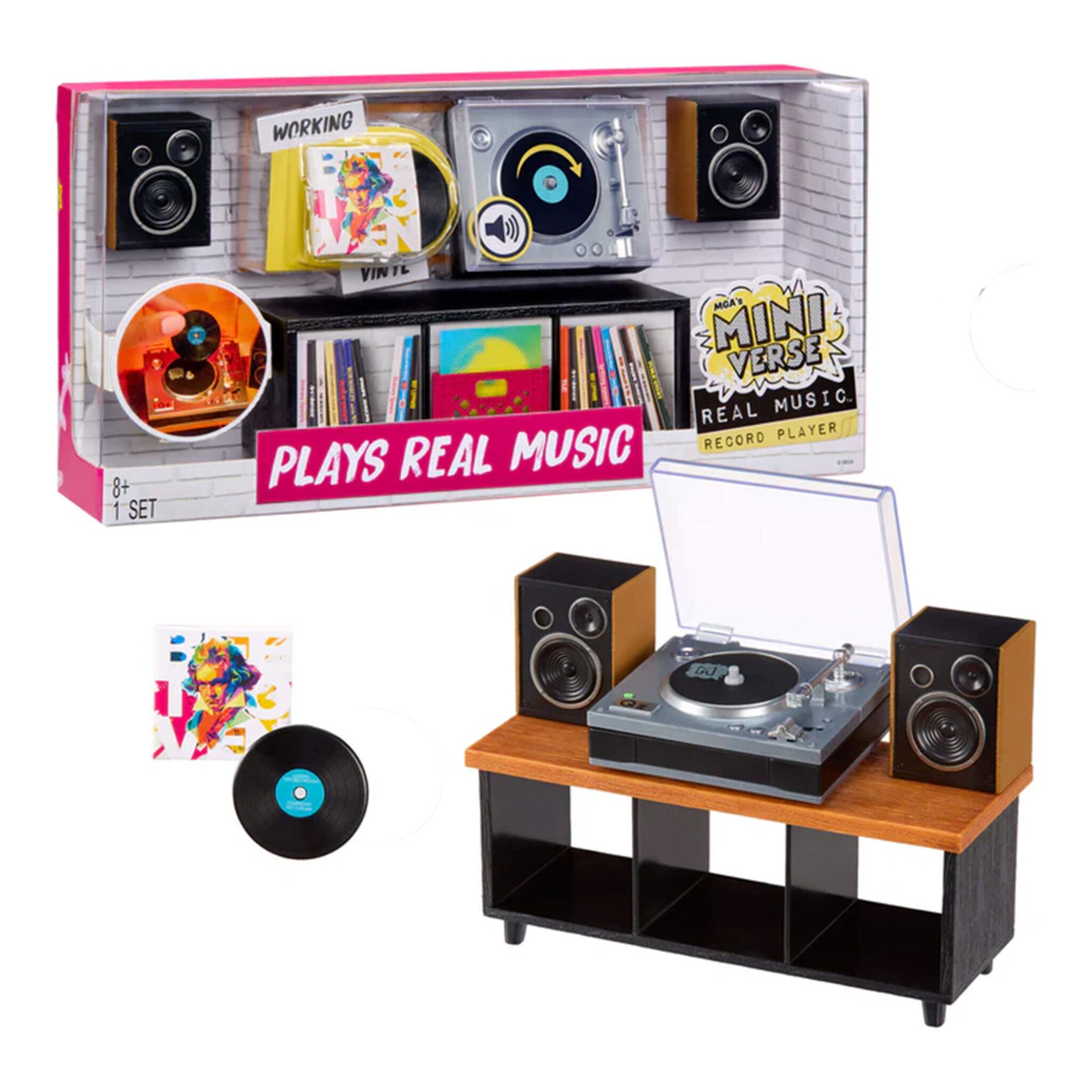 MGA's Miniverse Real Music Record Player Set