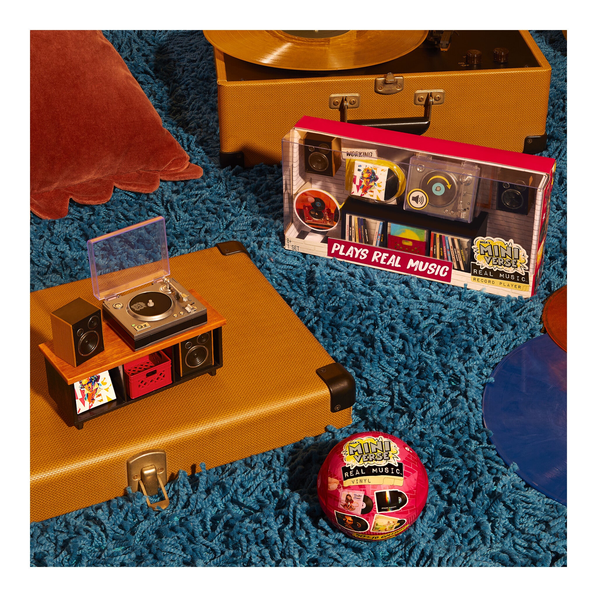 MGA's Miniverse Real Music Record Player Set