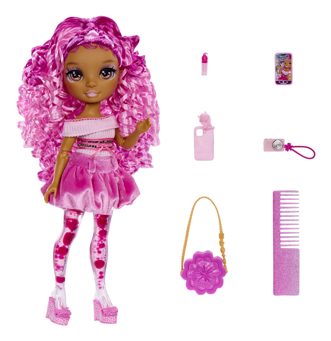 Rainbow High Sparkle & Shine Leilani Fashion Doll with Magic Bubble Legs