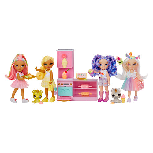 Rainbow High Littles Dessert Shop Playset with Kandy Doll