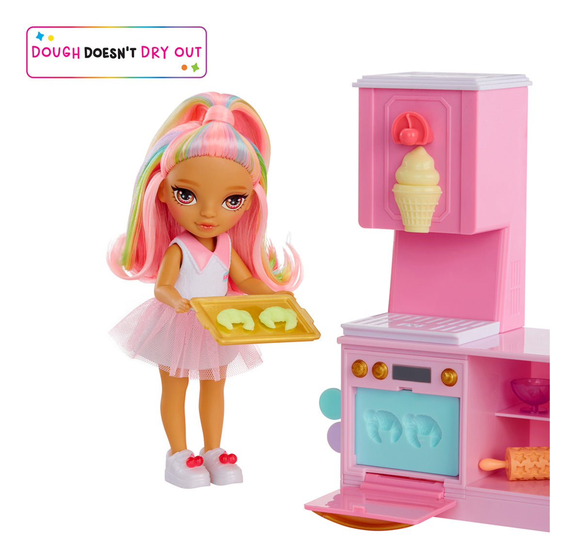 Rainbow High Littles Dessert Shop Playset with Kandy Doll