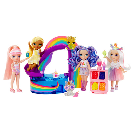 Rainbow High Littles Pool Day Playset with Blush Doll