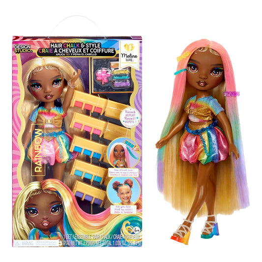 Rainbow High Hair Chalk & Style Doll Meline Gold