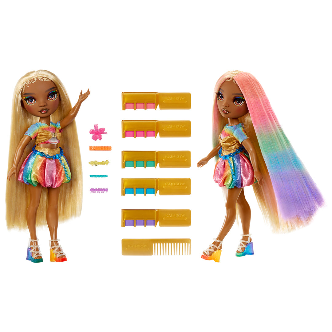 Rainbow High Hair Chalk & Style Doll Meline Gold