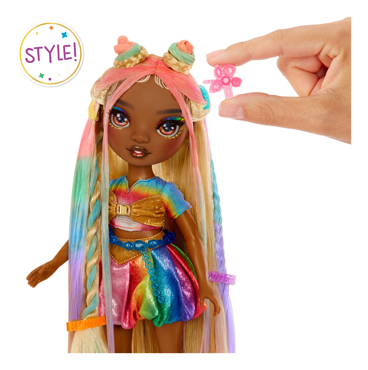 Rainbow High Hair Chalk & Style Doll Meline Gold