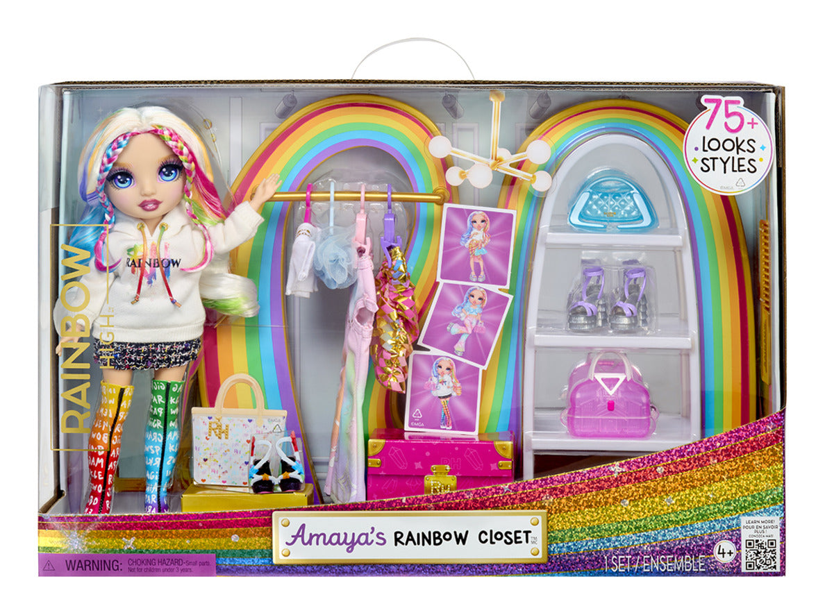 Rainbow High Amaya’s Rainbow Closet Playset with Exclusive Doll