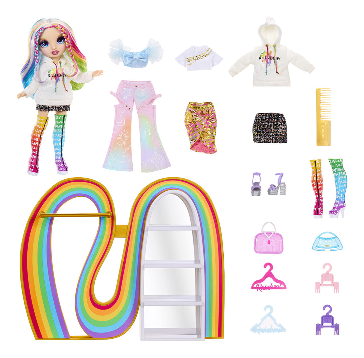 Rainbow High Amaya’s Rainbow Closet Playset with Exclusive Doll