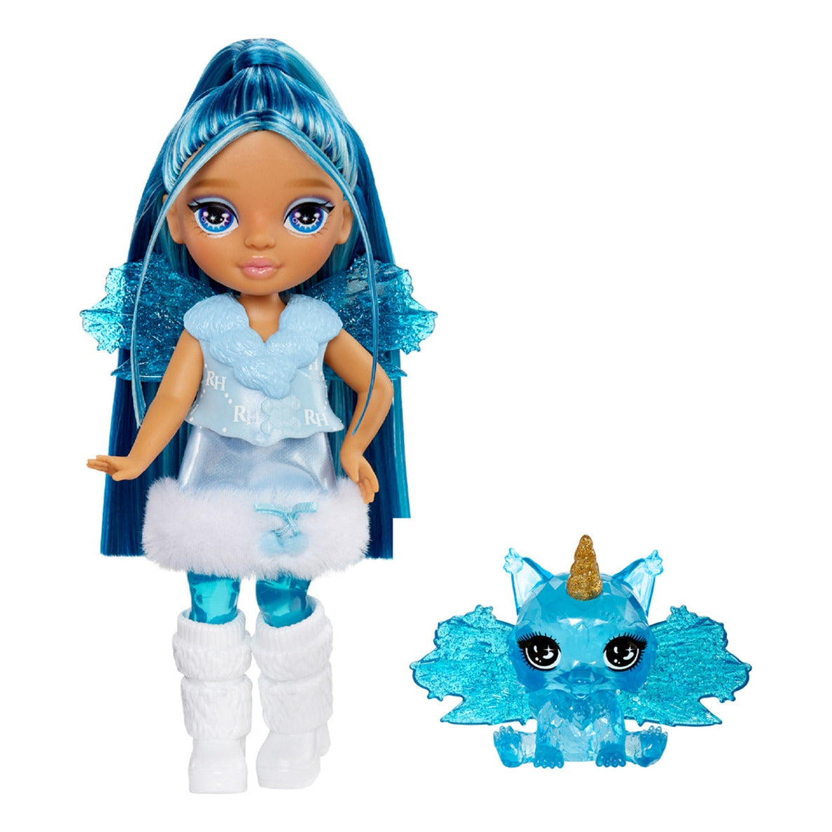 Rainbow High Littles Rainbow Fantasy Fairies Sapphire Doll with Pet