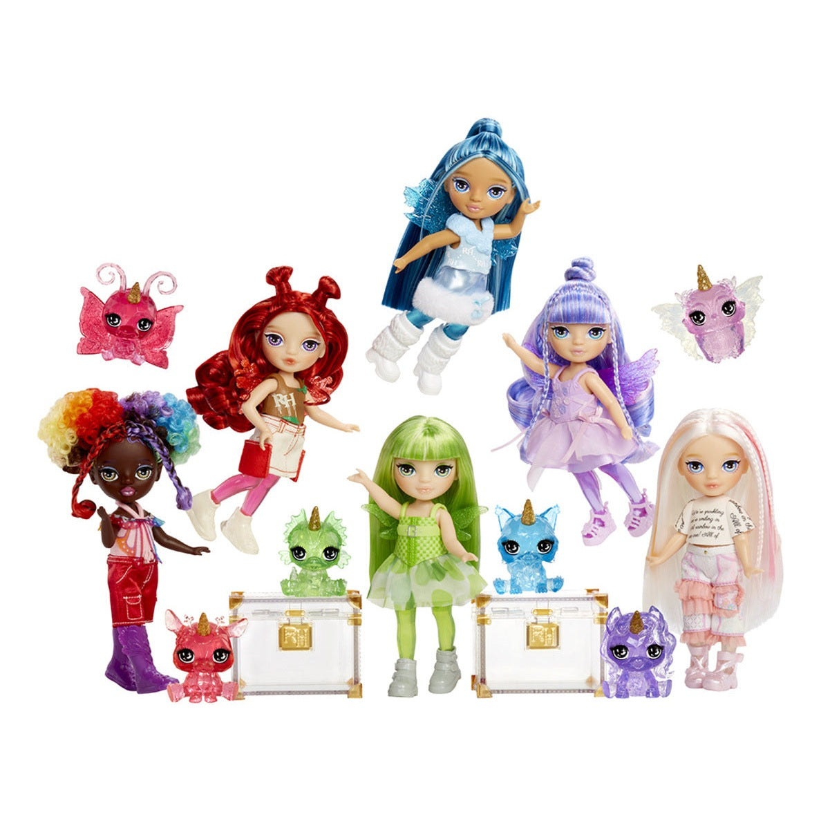Rainbow High Littles Rainbow Fantasy Fairies Sapphire Doll with Pet