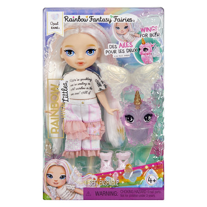 Rainbow High Littles Rainbow Fantasy Fairies Opal Doll with Owl Pet