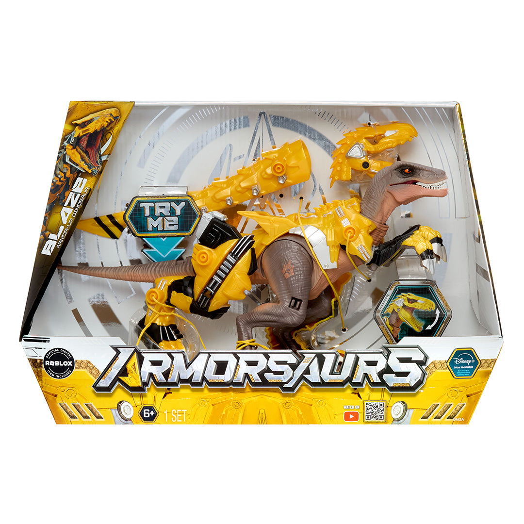 Armorsaurs Armor-Up Yellow Raptor Dinosaur Blaze