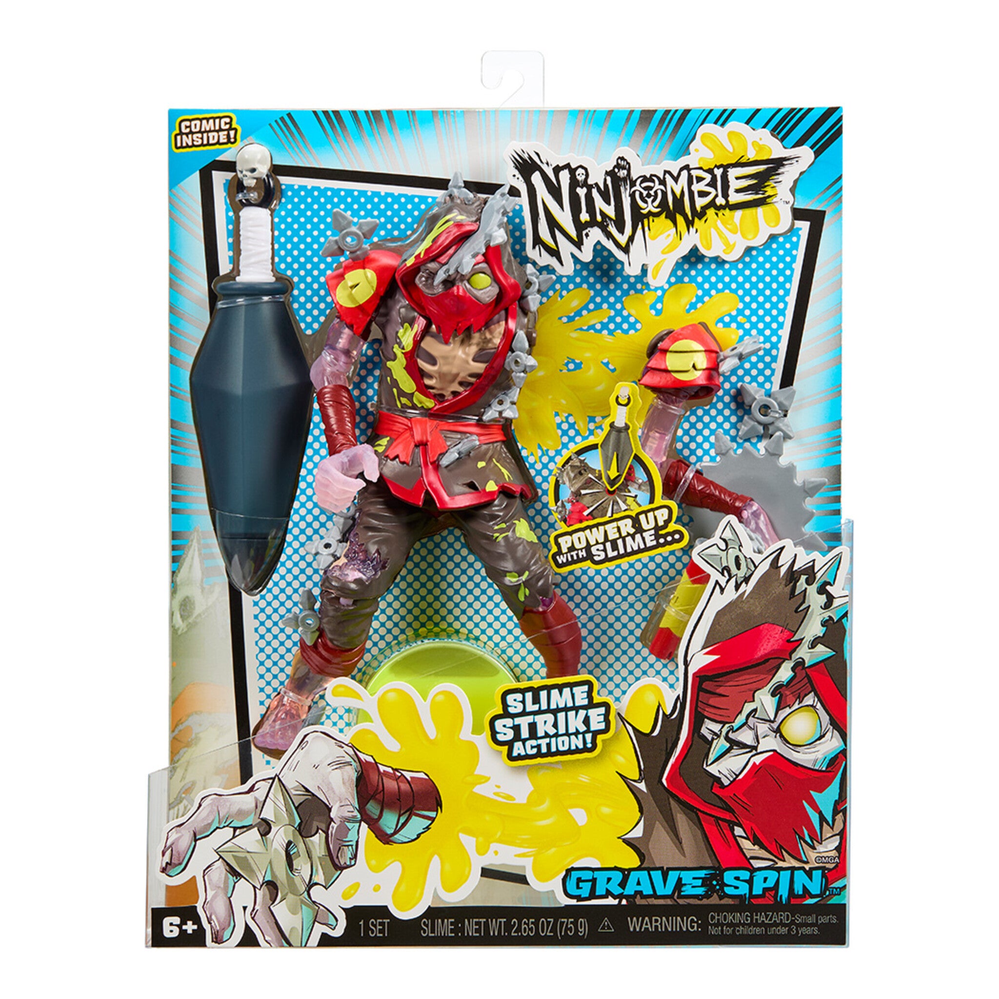 Ninjombie Grave Spin Action Figure with Slime