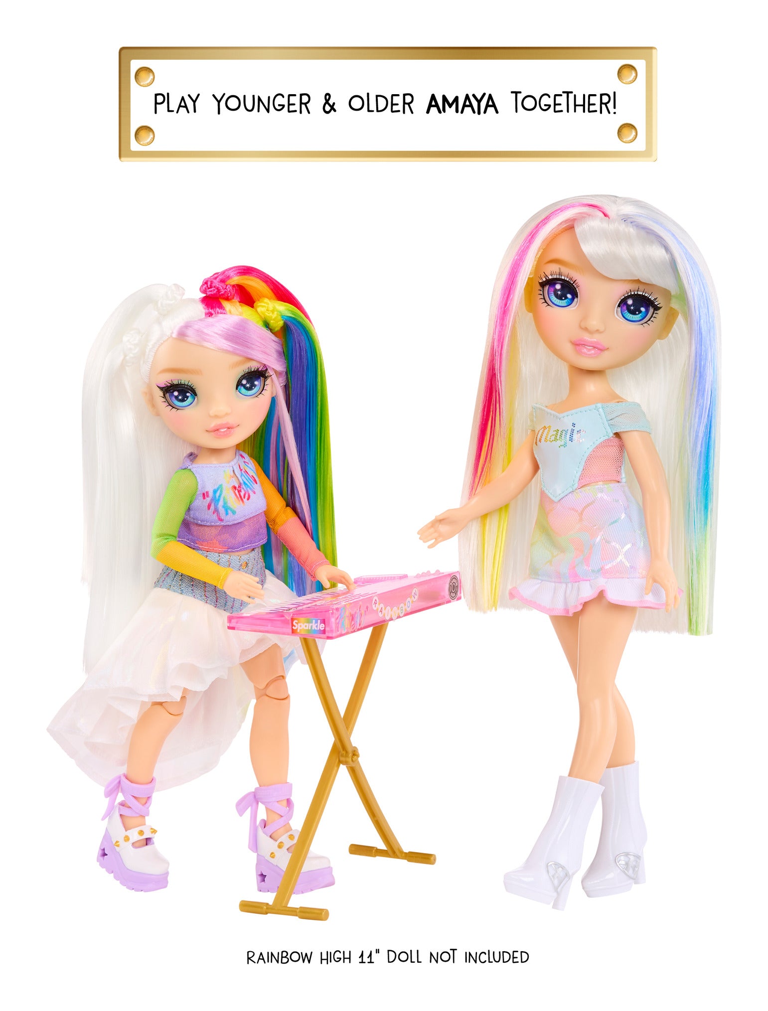 Rainbow High Jr High Rockband Amaya Fashion Doll with Keyboard
