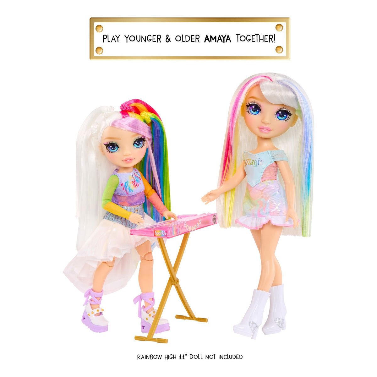 Rainbow High Jr High Rockband Amaya Fashion Doll with Keyboard