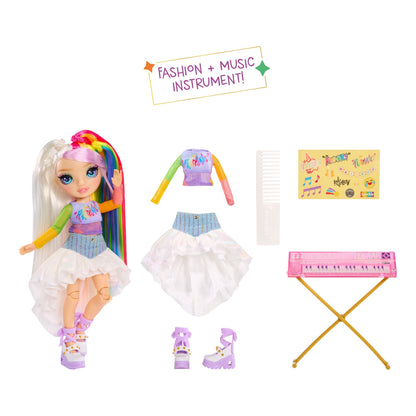 Rainbow High Jr High Rockband Amaya Fashion Doll with Keyboard