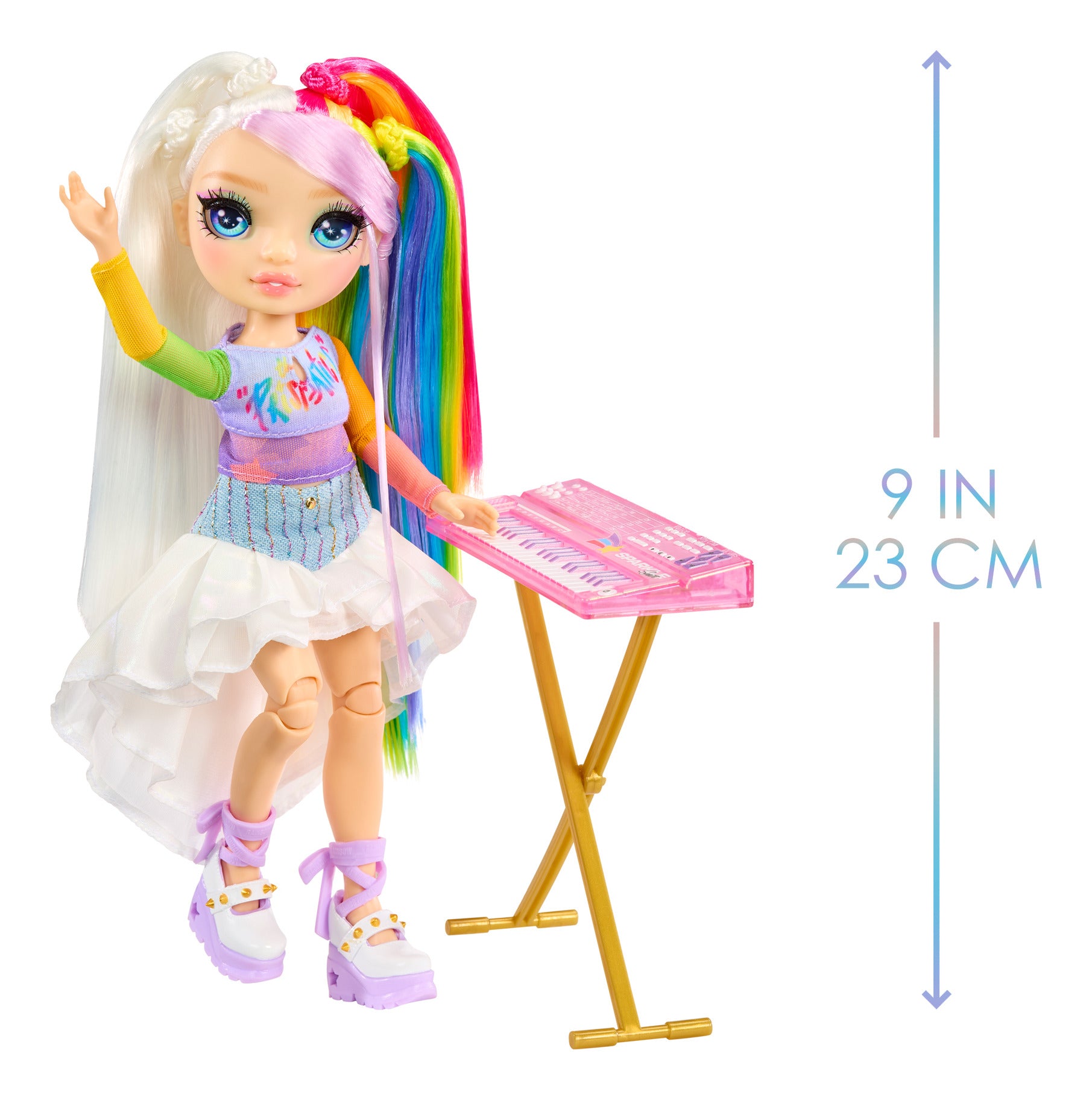 Rainbow High Jr High Rockband Amaya Fashion Doll with Keyboard