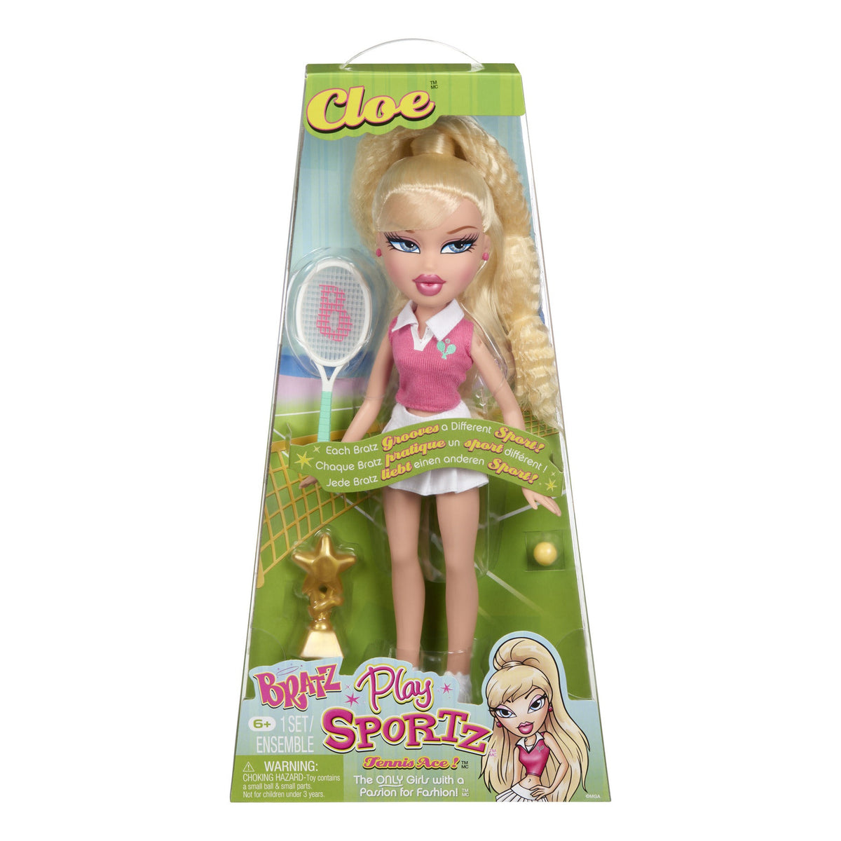 Bratz Play Sportz Cloe Tennis Fashion Doll with Accessories