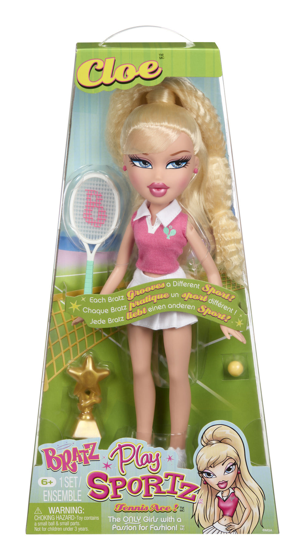 Bratz Play Sportz Cloe Tennis Fashion Doll with Accessories