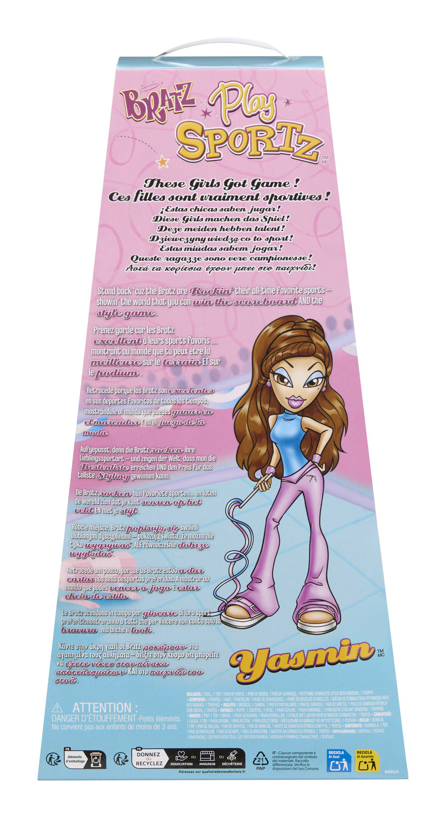 Bratz Play Sportz Yasmin Gymnastics Fashion Doll
