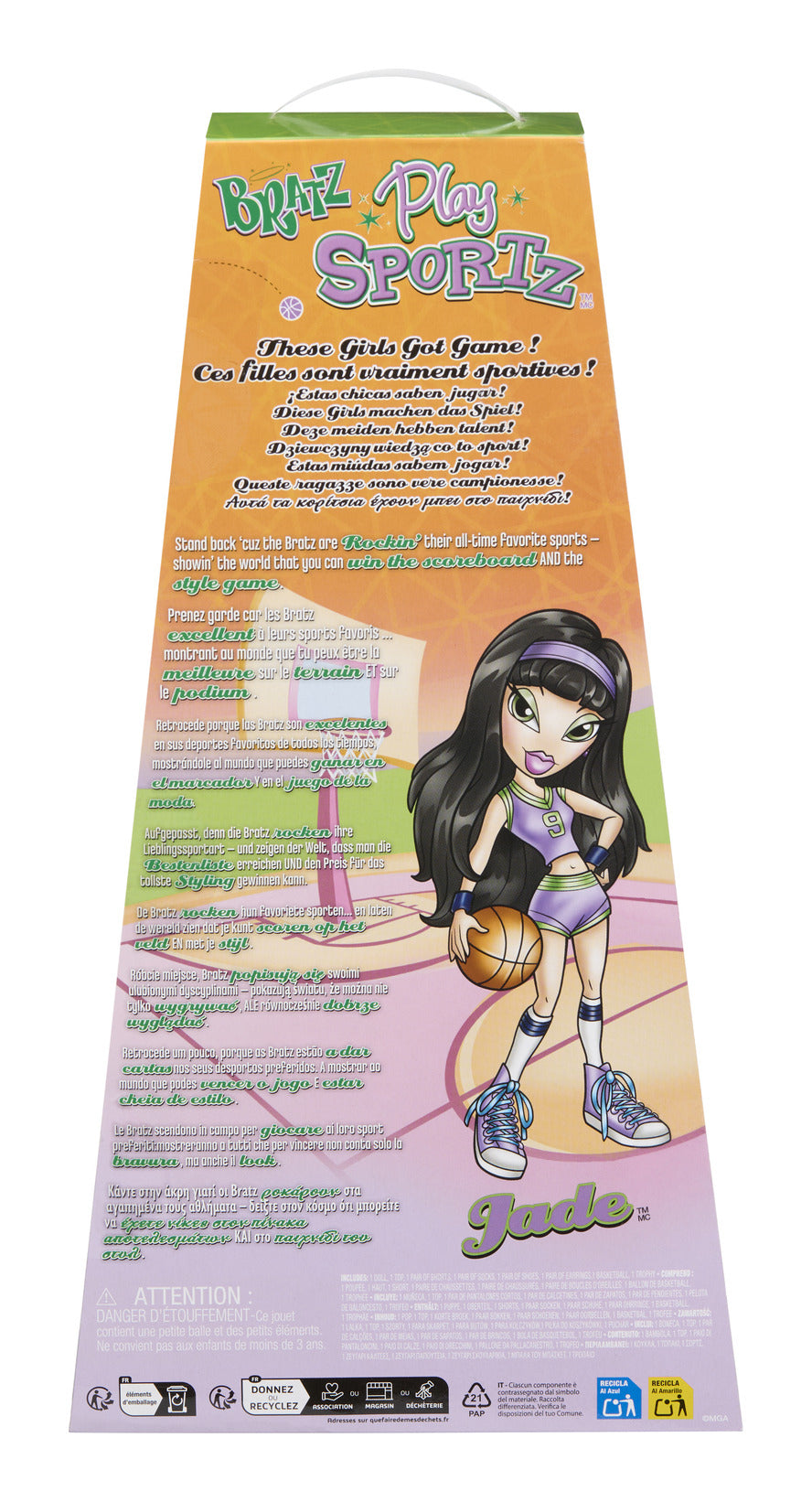Bratz Play Sportz Jade Basketball Fashion Doll
