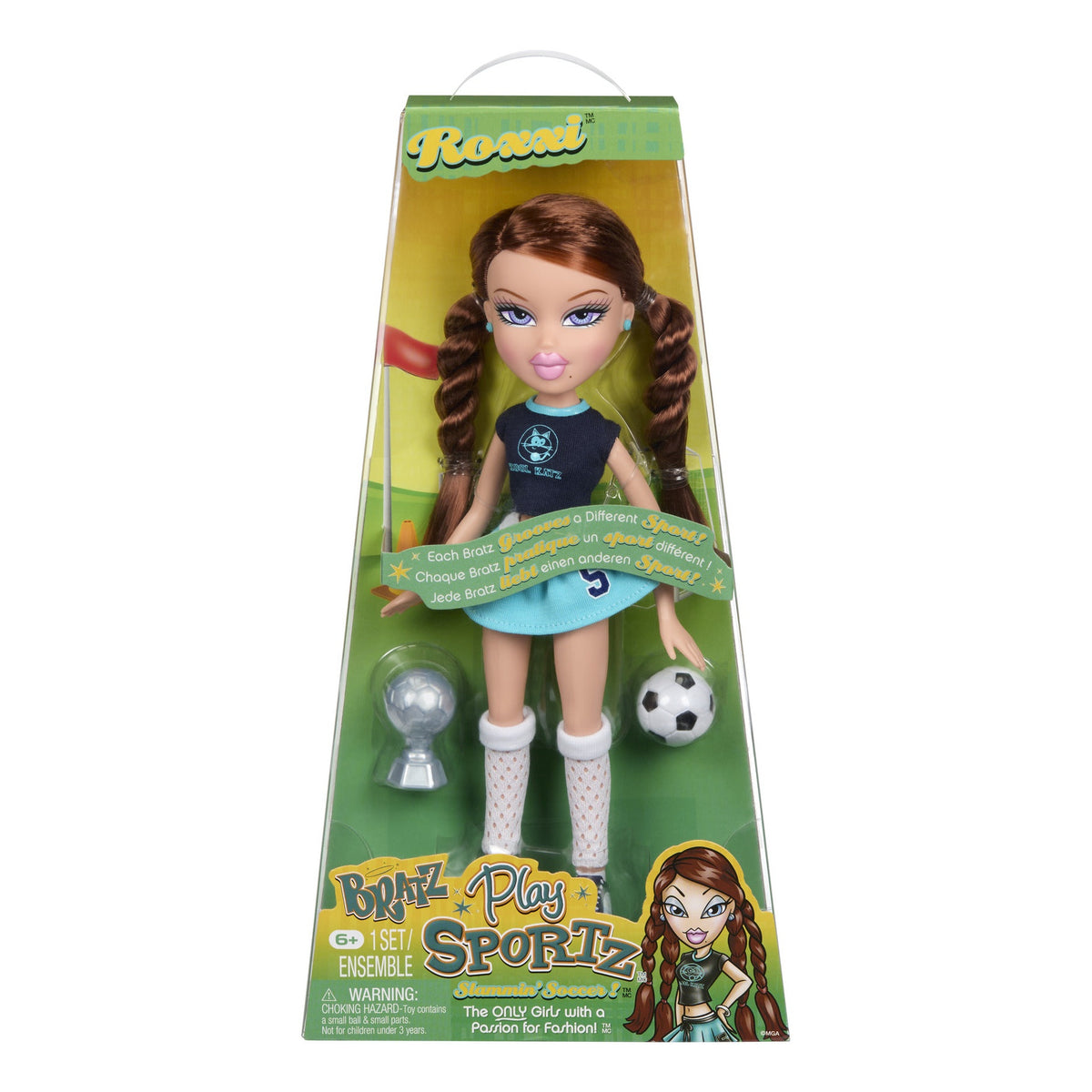 Bratz Play Sportz Roxxi Soccer Fashion Doll with Accessories
