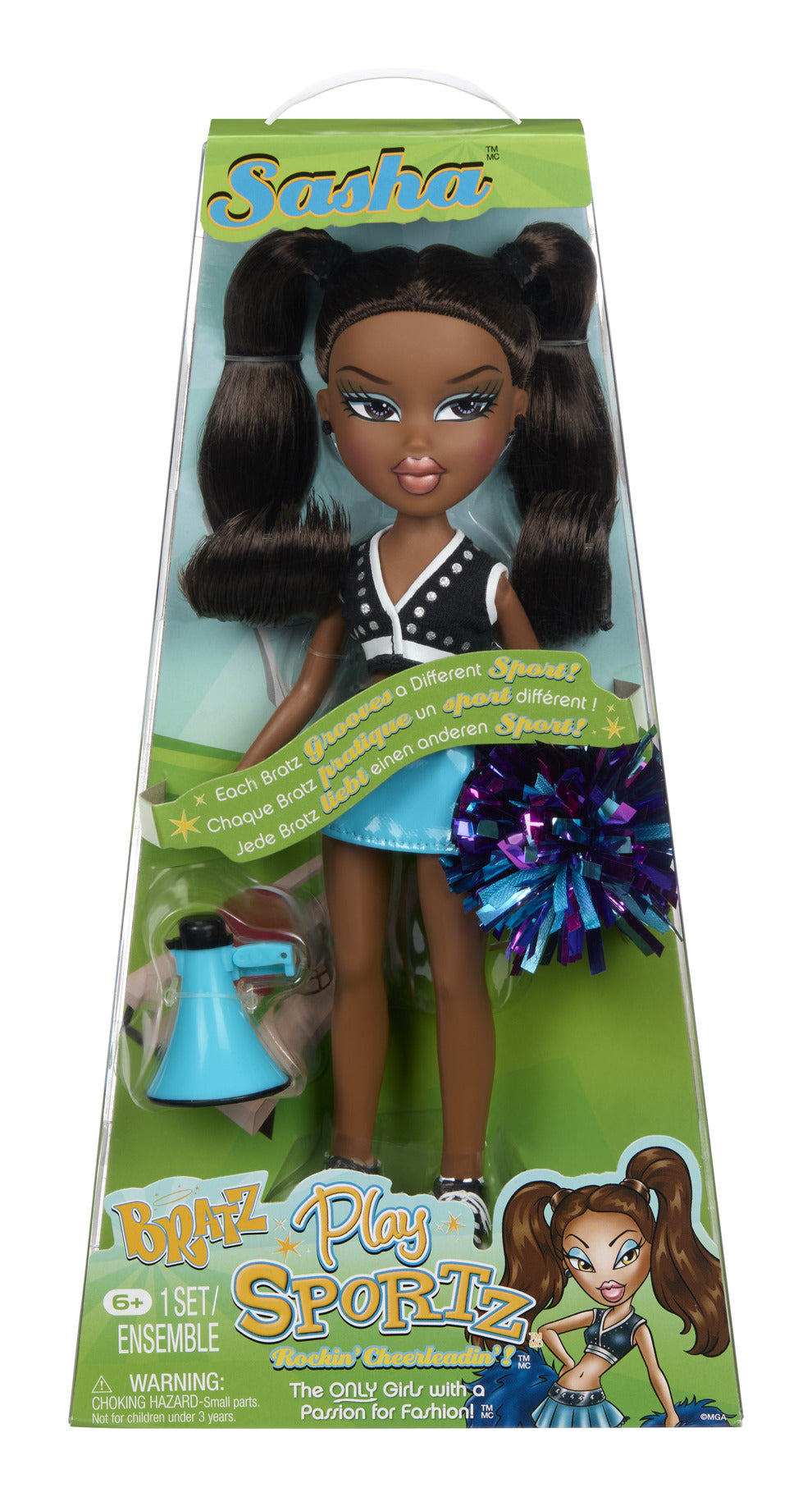 Bratz Play Sportz Sasha Cheerleading Fashion Doll with Accessories