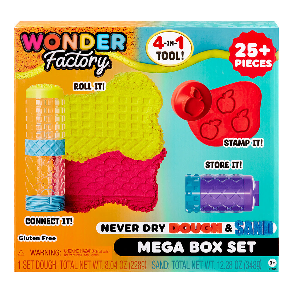 Wonder Factory Never Dry Dough & Sand Mega Box Set