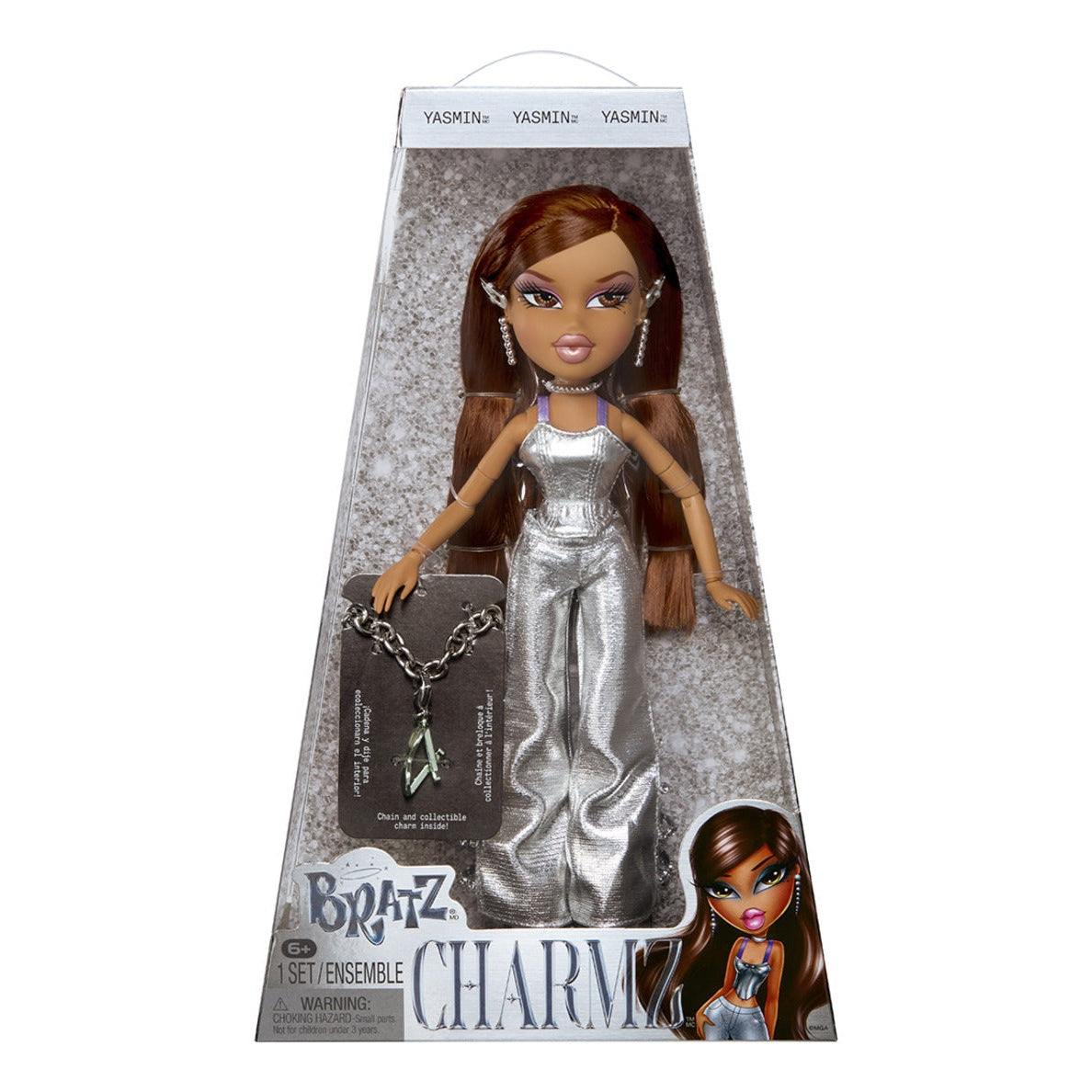 Bratz Stylin' Charmz Yasmin Fashion Doll with Collectible Charm