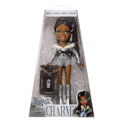 Bratz Charmz Sasha Fashion Doll with Collectible Bracelet and Charm