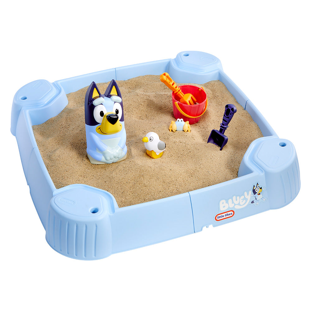 Little Tikes Bluey Beach Day Sandbox with 6 Accessories