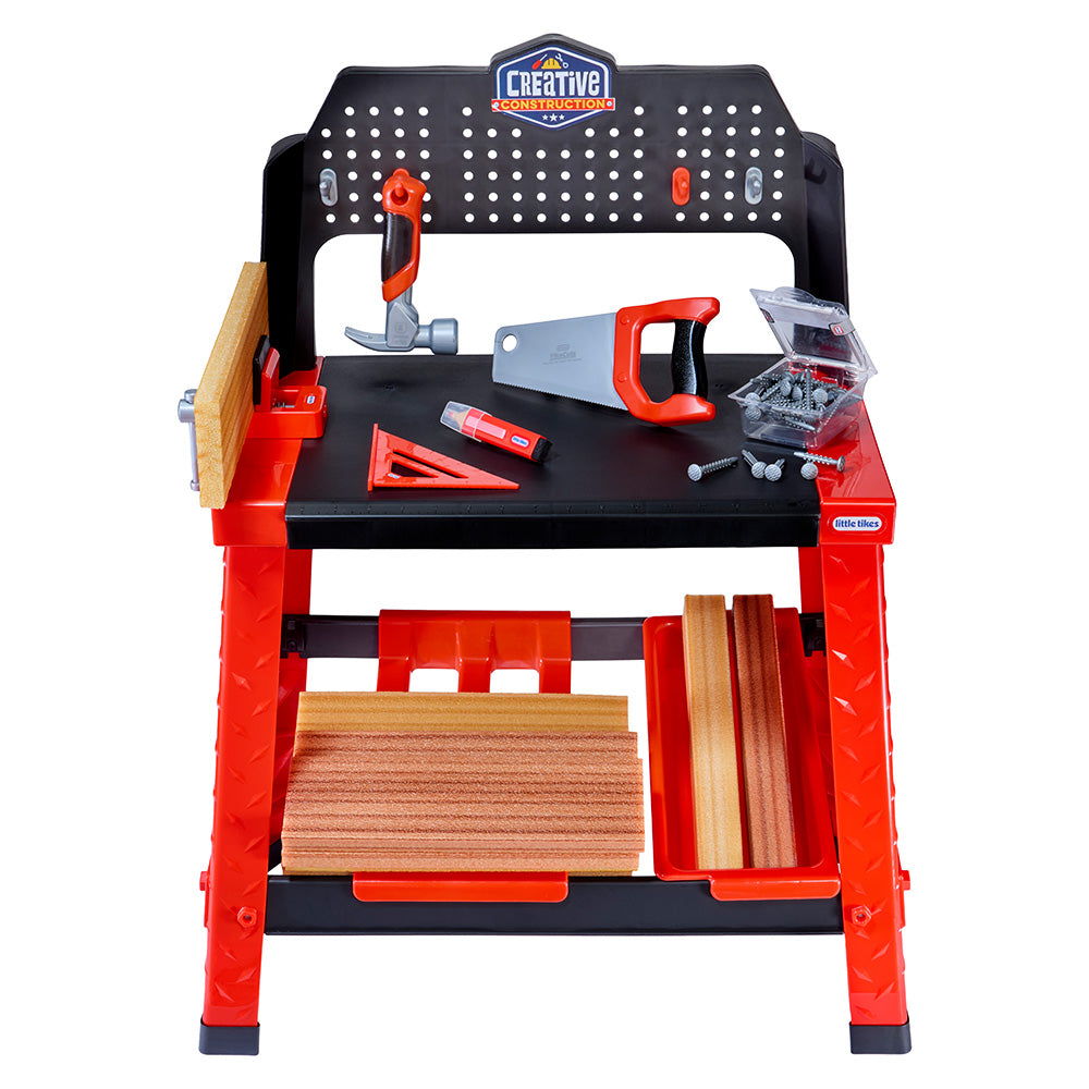 Little Tikes Creative Construction Workbench with 15+ Accessories