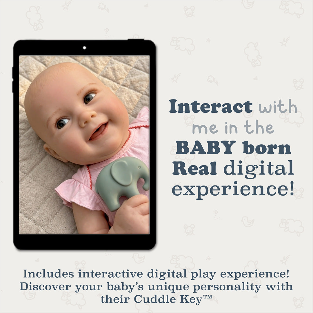 BABY born Real Hand-Painted Baby Doll Girl
