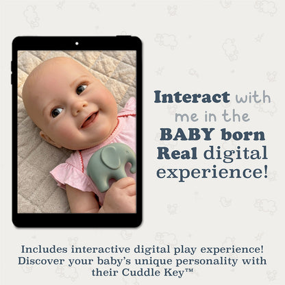 BABY born Real Hand-Painted Baby Doll Girl