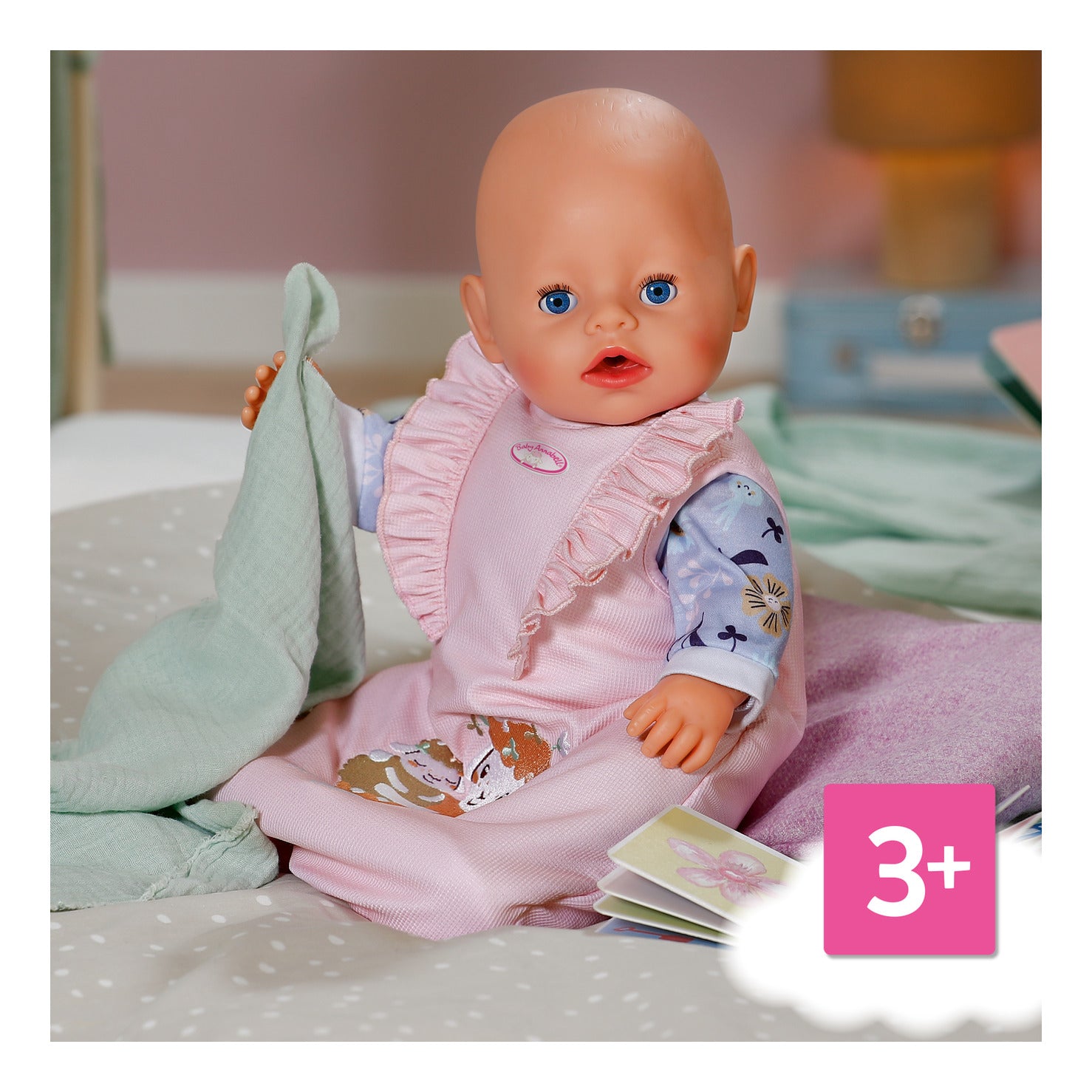 Baby Annabell Floral Sleeping Bag for 36–43cm Dolls