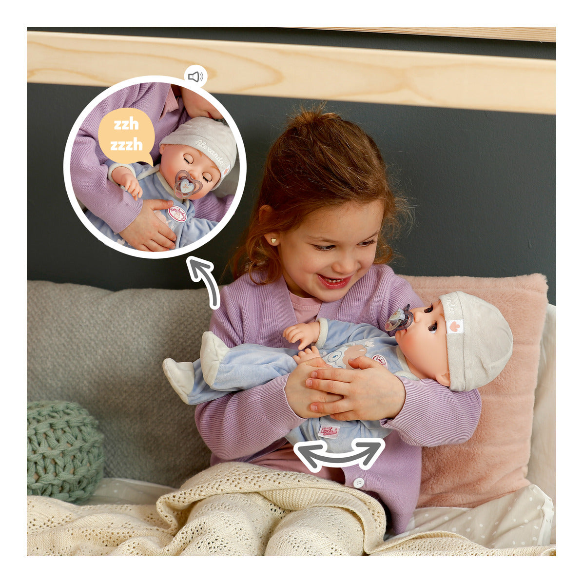 Baby Annabell Active Alexander Interactive Doll 43cm