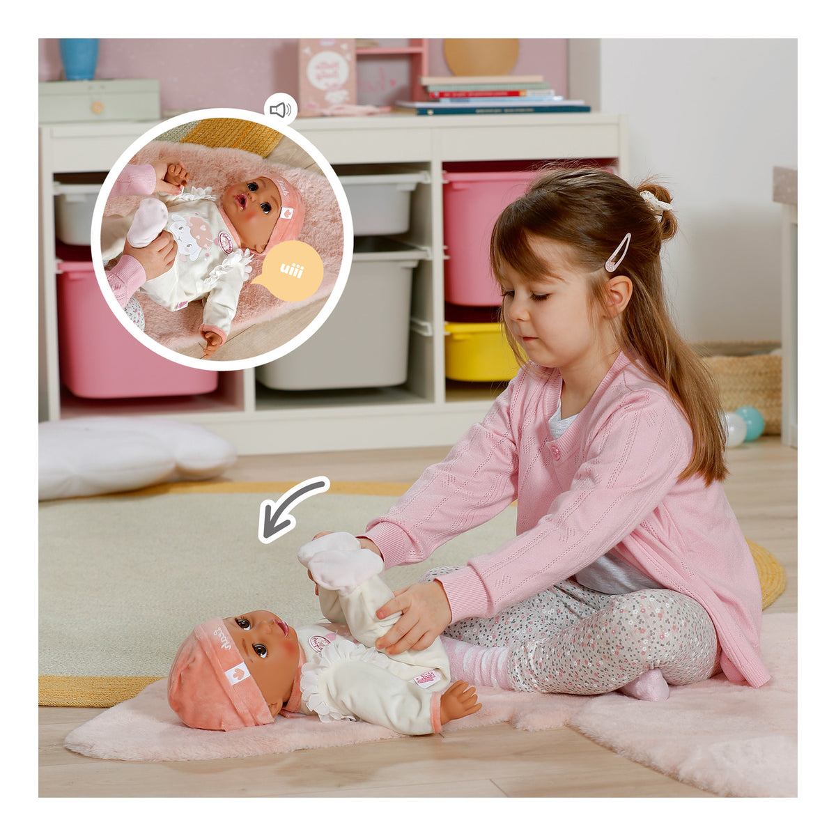 Baby Annabell Active Leah Interactive Doll 43cm