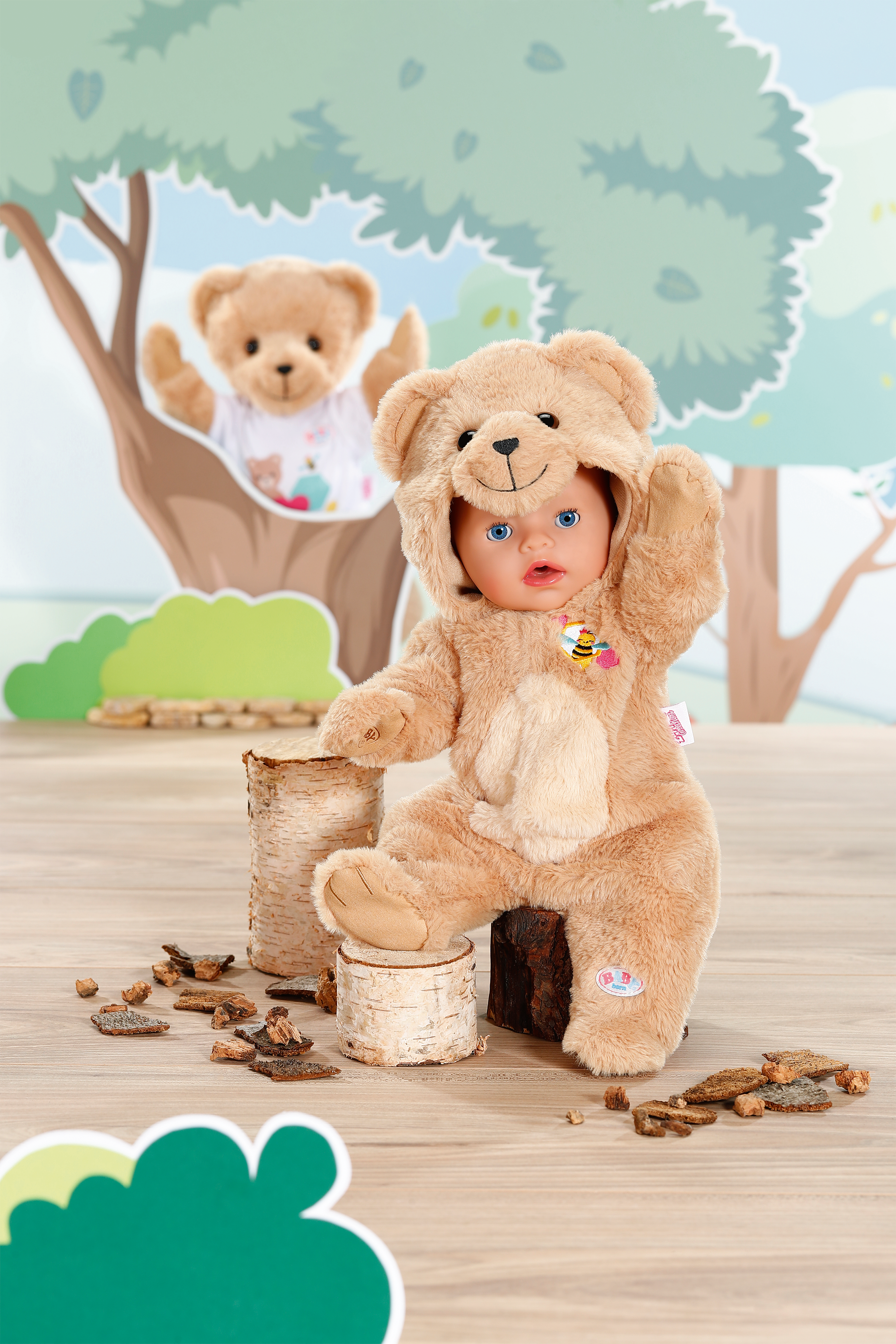 BABY born Bear Suit for 43cm Dolls