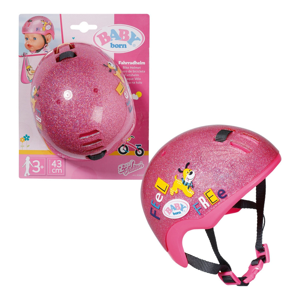 BABY born Pink Bike Helmet for 43cm Dolls