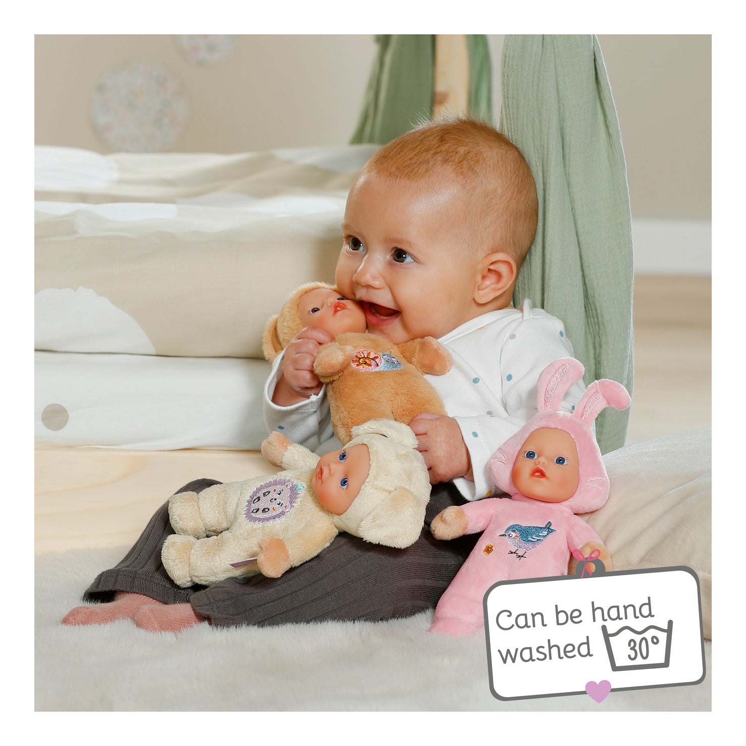 BABY born for Babies Cutie 18cm Soft Doll – 3 Assorted