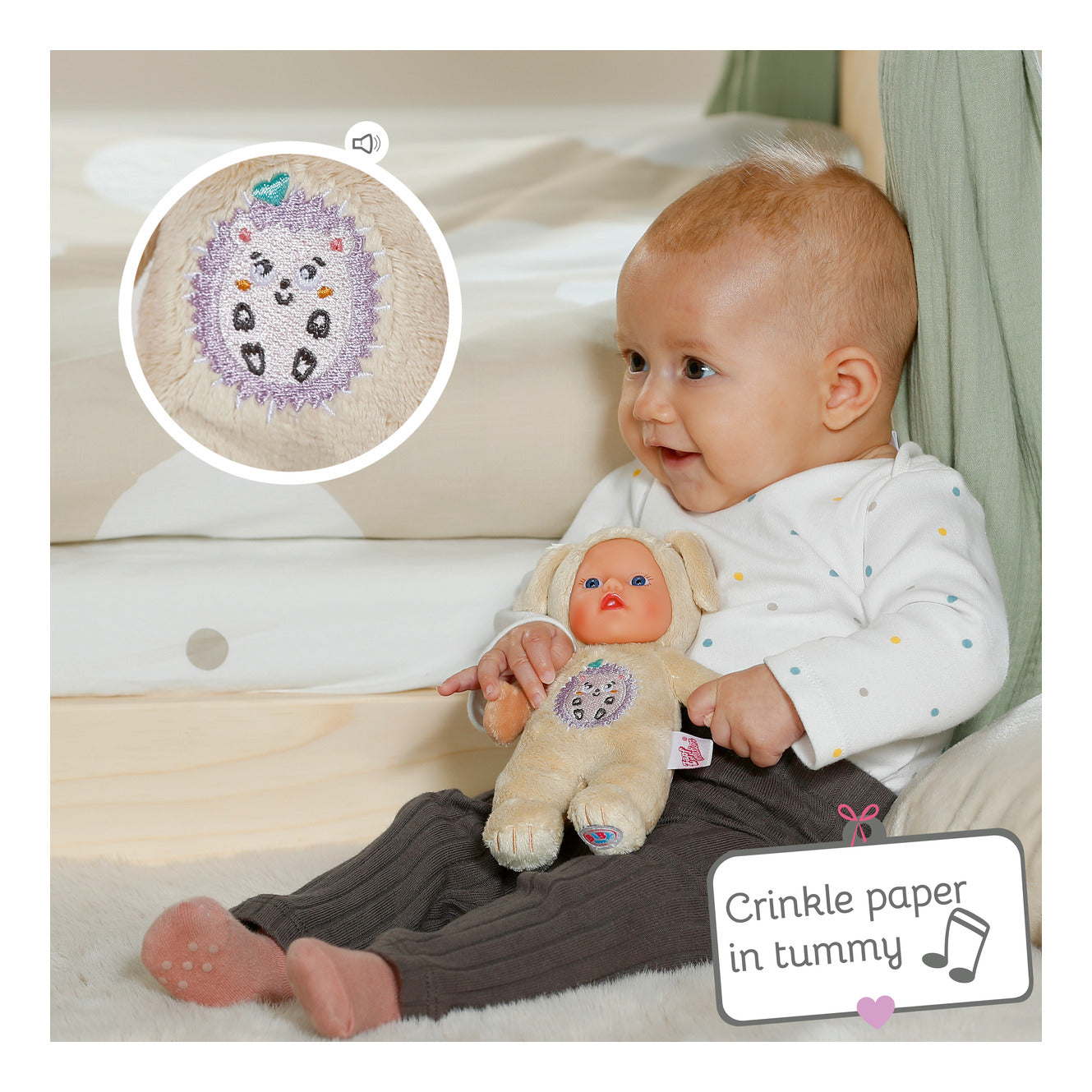 BABY born for Babies Cutie 18cm Soft Doll – 3 Assorted