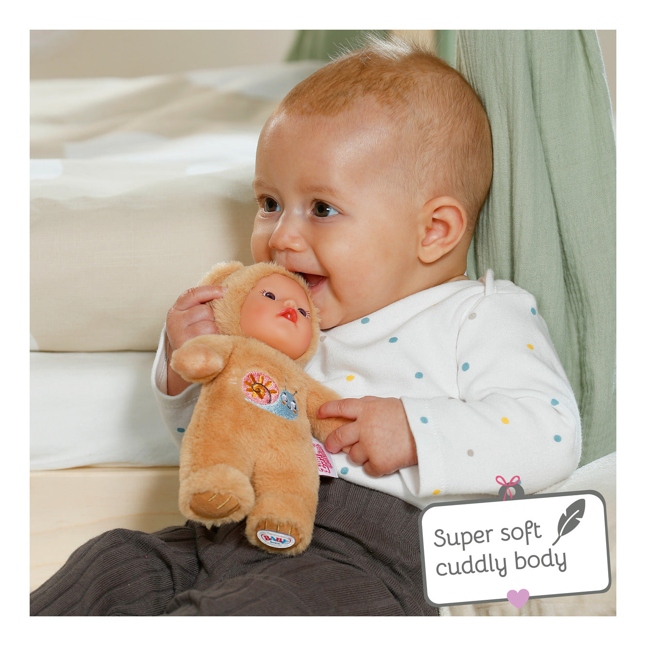 BABY born for Babies Cutie 18cm Soft Doll – 3 Assorted