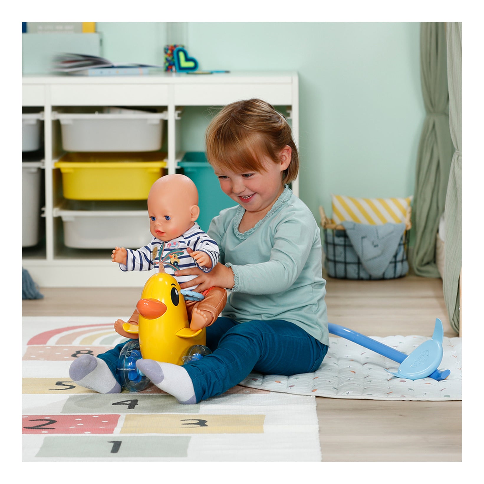 BABY born Push-Along Berta Duck Doll Vehicle