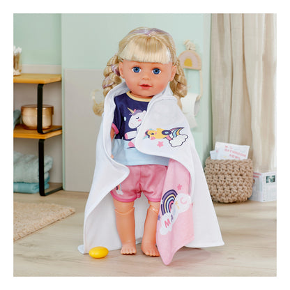 ** Baby Born Hooded Towel Set Unicorn